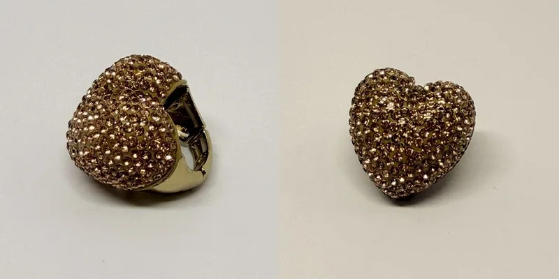 Anel dourado com elos vazados e design aberto — ref. ANL0049A
