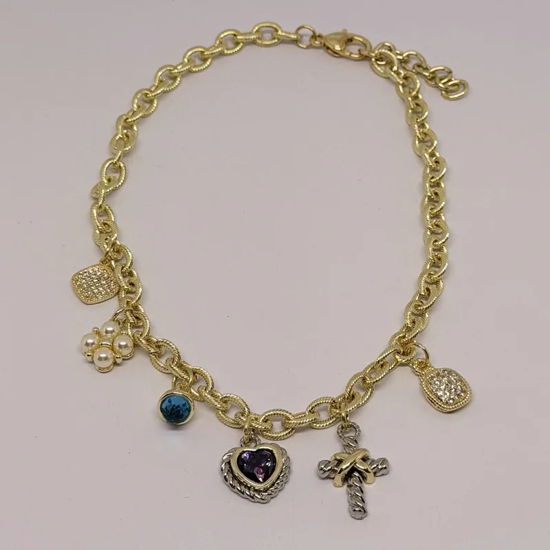 Colar dourado com acabamento fosco e esferas volumosas — ref. CLR0032A